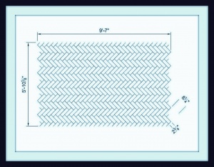 Металлический трафарет для штамповки (декорирования) - Euro DK Diagonal HB 10x6