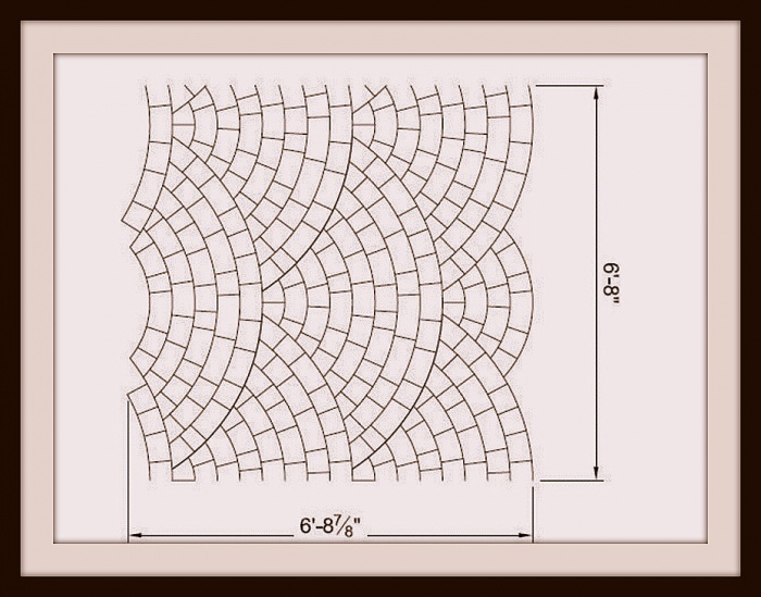 Металлический трафарет для штамповки (декорирования) - Scallop Template 7X7