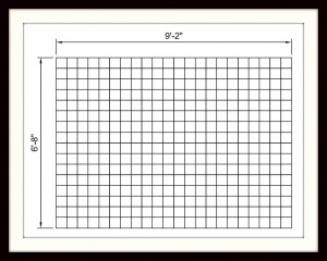 Ударный шаблон из металлического троса для штамповки асфальта - Плитка 5 sq  Grid 9-7