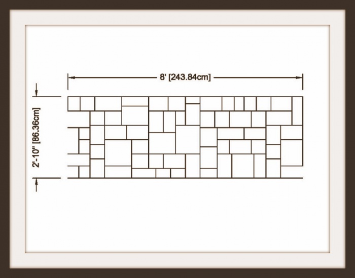       SR- 20 - Mini Ashlar Slate Pattern