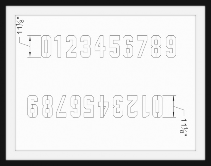      -   - Classic Numbers - Full Kit