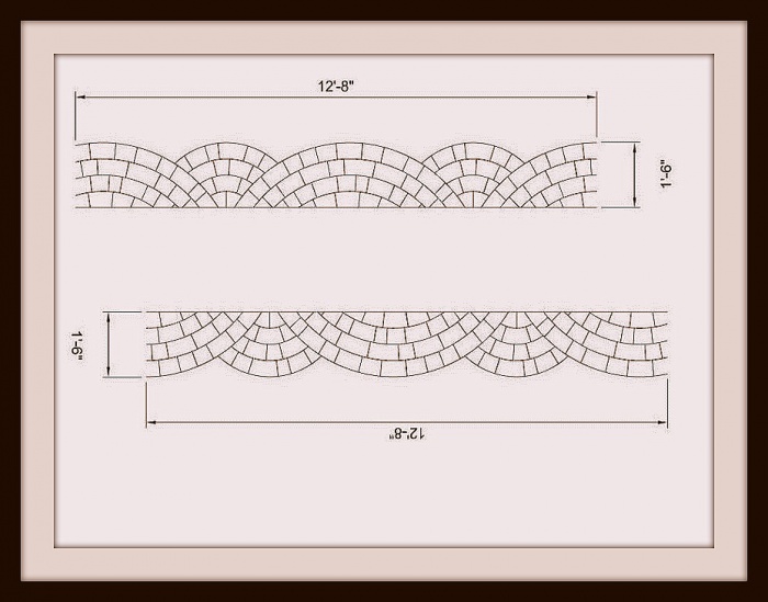     () - Scallop-Bottom Piece 13X2