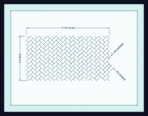     () - Diagonal Herringbone 6X11 SR-60