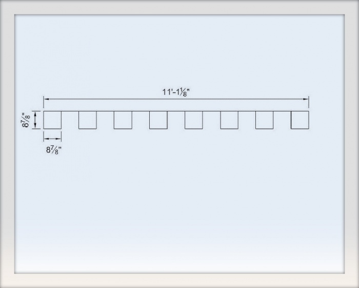 Шаблон для штамповки (декорирования) бордюра - Texas Cobble Border Flex