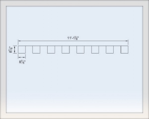 Шаблон для штамповки (декорирования) бордюра - Texas Cobble Border Flex