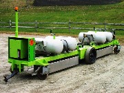 Нагреватель продольных швов на асфальте