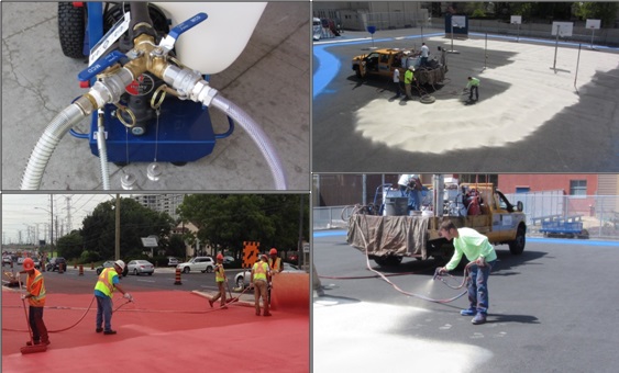 Установка для нанесения декоративного покрытия на асфальт GTX 2000 EX